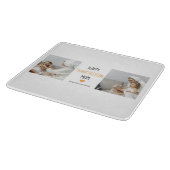 Modern Collage Foto Happy Thanksgiving-Mama Schneidebrett (Ecke)