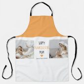 Modern Collage Foto Happy Thanksgiving-Mama Schürze (Vorderseite)