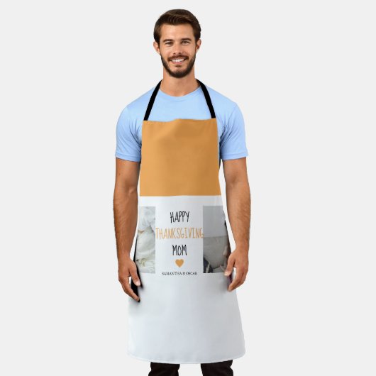 Modern Collage Foto Happy Thanksgiving-Mama Schürze (Getragen)