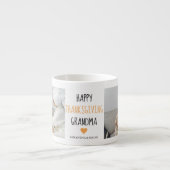 Modern Collage Foto Happy Thanksgiving Oma Espressotasse (Vorderseite)