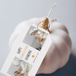 Modern Collage Foto Happy Thanksgiving Oma Geschenkanhänger