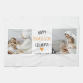 Modern Collage Foto Happy Thanksgiving Oma Geschirrtuch (Horizontal)