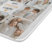 Modern Collage Foto Happy Thanksgiving Oma Schneidebrett (Ecke)