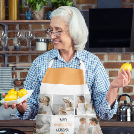 Modern Collage Foto Happy Thanksgiving Oma Schürze