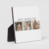 Modern Collage Foto & Happy Vathers Day Bestes Ges Fotoplatte (Vorderseite)