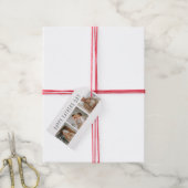 Modern Collage Foto & Happy Vathers Day Bestes Ges Geschenkanhänger (Mit Garn)