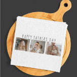 Modern Collage Foto & Happy Vathers Day Bestes Ges Geschirrtuch<br><div class="desc">Ein modernes Collage Foto kann ein perfektes Geschenk für den Vatertag machen. Diese einzigartige und kreative Geschenkidee beinhaltet, verschiedene Fotos von Ihnen und Ihrem Vater zu kombinieren und visuell ansprechend zu gestalten. Es ist eine ausgezeichnete Art, das Leben deines Vaters zu feiern und die besondere Bindung, die du mit ihm...</div>