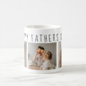 Modern Collage Foto & Happy Vathers Day Bestes Ges Kaffeetasse (Mittel)