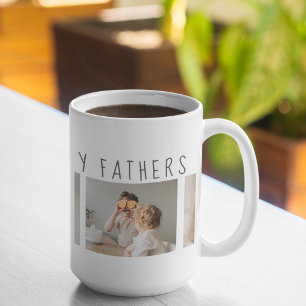Modern Collage Foto & Happy Vathers Day Bestes Ges Kaffeetasse