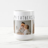 Modern Collage Foto & Happy Vathers Day Bestes Ges Kaffeetasse (Mittel)