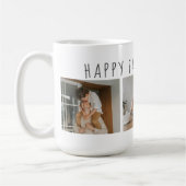 Modern Collage Foto & Happy Vathers Day Bestes Ges Kaffeetasse (Links)