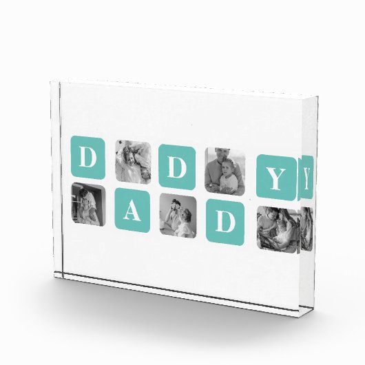 Modern Collage Foto Happy Vathers Day Gift (Rechts)