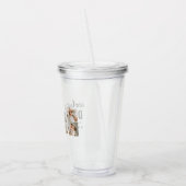 Modern Collage Foto Happy Vathers Day Gift Acryltrinkbecher (Links)