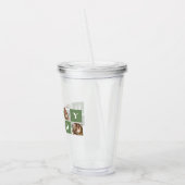 Modern Collage Foto & Happy Vathers Day Gift Acryltrinkbecher (Links)