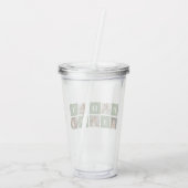 Modern Collage Foto & Happy Vathers Day Gift Acryltrinkbecher (Rückseite)