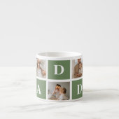 Modern Collage Foto & Happy Vathers Day Gift Espressotasse (Vorderseite)