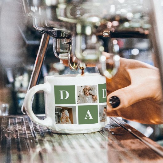 Modern Collage Foto & Happy Vathers Day Gift Espressotasse