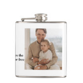 Modern Collage Foto Happy Vathers Day Gift Flachmann (Vorderseite)