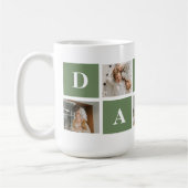Modern Collage Foto & Happy Vathers Day Gift Kaffeetasse (Links)