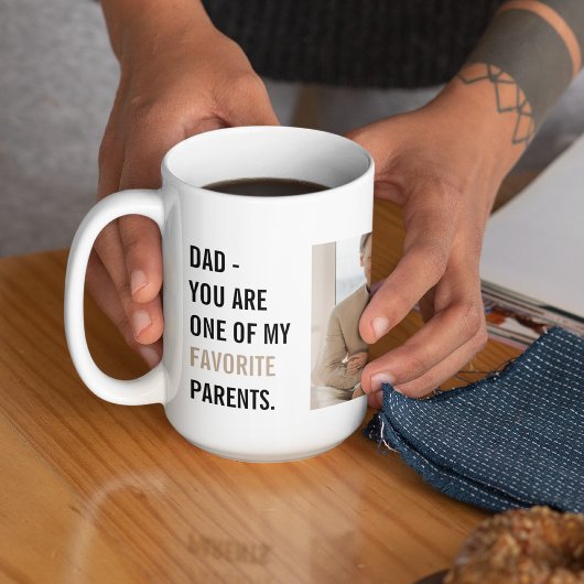 Modern Collage Foto & Happy Vathers Day Gift Kaffeetasse