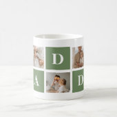 Modern Collage Foto & Happy Vathers Day Gift Kaffeetasse (Mittel)