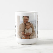 Modern Collage Foto & Happy Vathers Day Gift Kaffeetasse (Mittel)