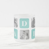 Modern Collage Foto Happy Vathers Day Gift Mattglastasse (Mittel)