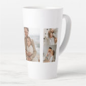 Modern Collage Foto Happy Vathers Day Gift Milchtasse (Rechte Ecke)