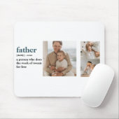 Modern Collage Foto Happy Vathers Day Gift Mousepad (Mit Mouse)