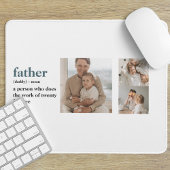 Modern Collage Foto Happy Vathers Day Gift Mousepad