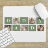 Modern Collage Foto & Happy Vathers Day Gift Mousepad