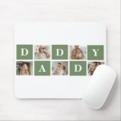 Modern Collage Foto & Happy Vathers Day Gift Mousepad (Mit Mouse)