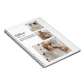 Modern Collage Foto Happy Vathers Day Gift Notizblock (Rechte Seite)