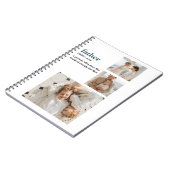 Modern Collage Foto Happy Vathers Day Gift Notizblock (Linke Seite)