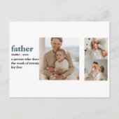 Modern Collage Foto Happy Vathers Day Gift Postkarte (Vorderseite)
