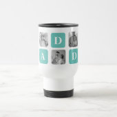 Modern Collage Foto Happy Vathers Day Gift Reisebecher (Mittel)