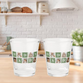 Modern Collage Foto & Happy Vathers Day Gift Schnapsglas