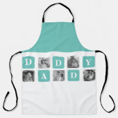 Modern Collage Foto Happy Vathers Day Gift Schürze (Vorderseite)