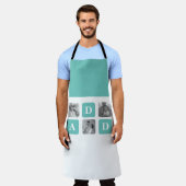 Modern Collage Foto Happy Vathers Day Gift Schürze (Getragen)