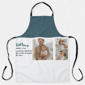 Modern Collage Foto Happy Vathers Day Gift Schürze (Vorderseite)