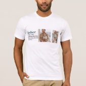 Modern Collage Foto Happy Vathers Day Gift T-Shirt (Vorderseite)