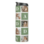 Modern Collage Foto & Happy Vathers Day Gift Thermosbecher (Nach rechts gedreht)