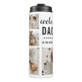 Modern Collage Foto Happy Vathers Day Gift Thermosbecher (Vorderseite)