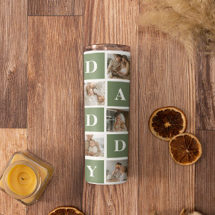 Modern Collage Foto & Happy Vathers Day Gift Thermosbecher