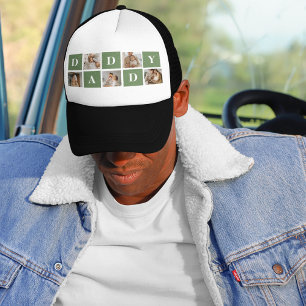Modern Collage Foto & Happy Vathers Day Gift Truckerkappe