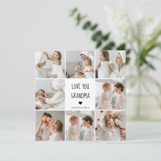 Modern Collage Foto Liebe Ihr Oma Bestes Geschenk (Stehend Vorderseite)
