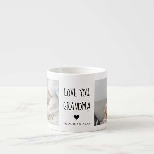 Modern Collage Foto Liebe Ihr Oma Bestes Geschenk Espressotasse (Vorderseite)