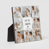 Modern Collage Foto Liebe Ihr Oma Bestes Geschenk Fotoplatte (Vorderseite)