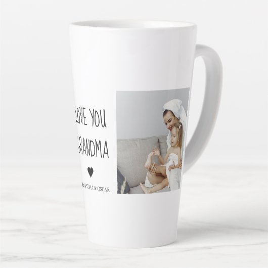 Modern Collage Foto Liebe Ihr Oma Bestes Geschenk Milchtasse (Rechte Ecke)