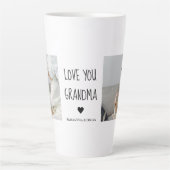 Modern Collage Foto Liebe Ihr Oma Bestes Geschenk Milchtasse (Vorderseite)